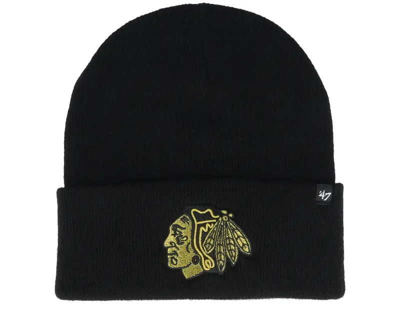 47 Brand Chicago Blackhawks Haymaker 47 Metallic Black Cuff online
