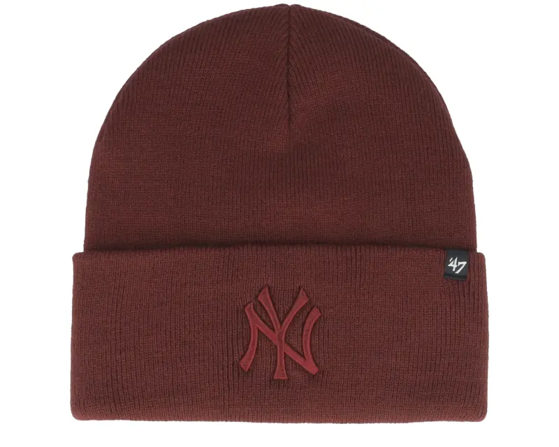 47 Brand New York Yankees Haymaker Dark Maroon Cuff Knit online
