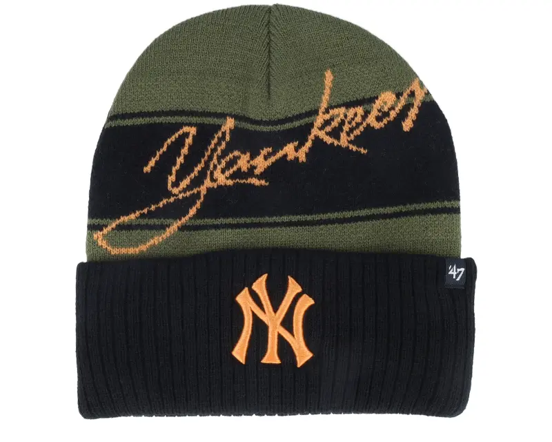 47 Brand New York Yankees MLB Italic 47 Cuff Knit Sandalwood Cuff online