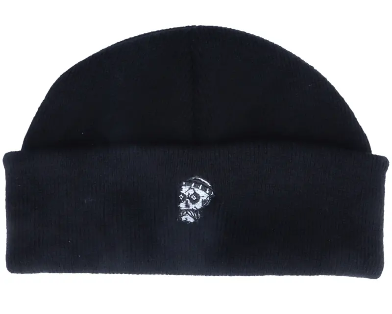 Abducted Tiny Hipster Skull Black Short Beanie online