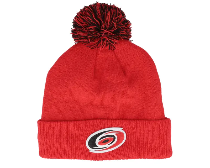 Adidas Carolina Hurricanes NHL Cuffed Beanie Red Pom online