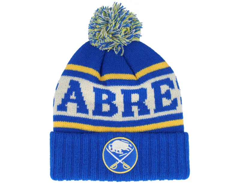 American Needle Buffalo Sabres Pillow Line Knit Royal Pom online