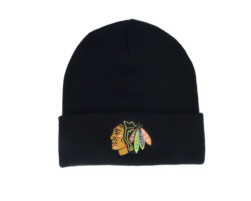 American Needle Chicago Blackhawks Terrain Knit Solid Black Cuff online
