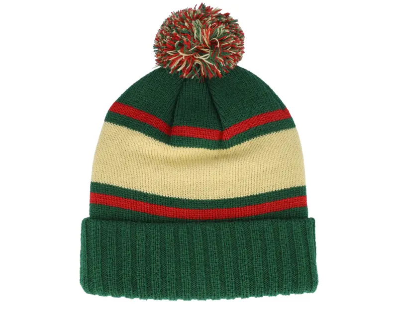 American Needle Minnesota Wild Pillow Line Knit Green/Cream/Red Pom online
