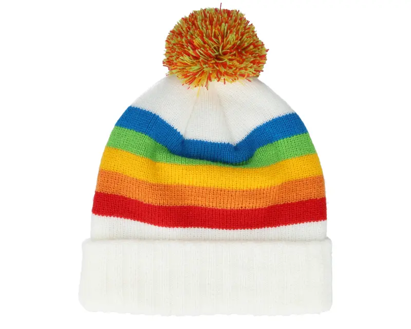 American Needle Polaroid Pillow Line Knit White/Multi Pom online