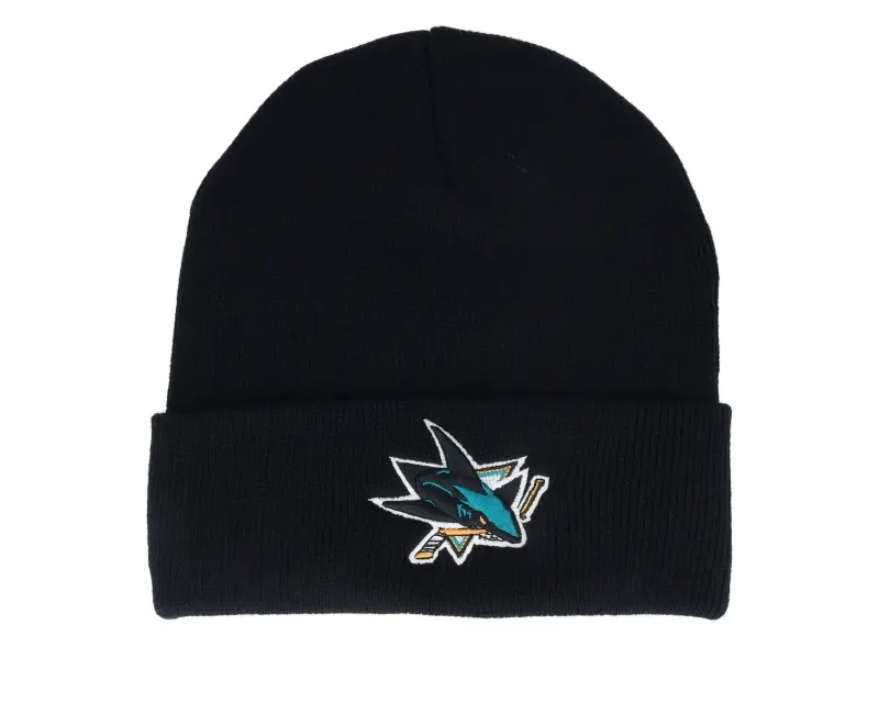 American Needle San Jose Sharks Terrain Knit Solid Black Cuff online
