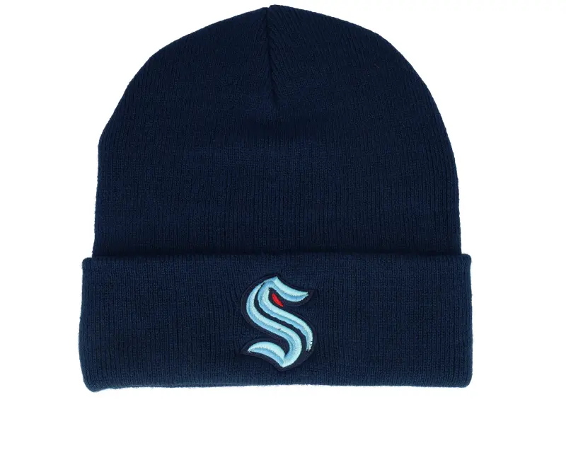 American Needle Seattle Kraken Terrain Knit Solid Blue Cuff online