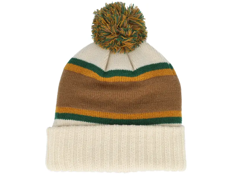 American Needle Smokey Bear Pillow Line Knit Ivory/Green/Gold Pom online