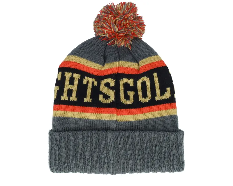 American Needle Vegas Golden Knights Pillow Line Charcoal/Black/Gold Pom online