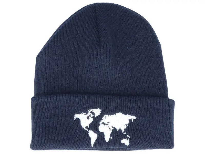 Bacpakr World Map French Navy Beanie – Bacpakr online