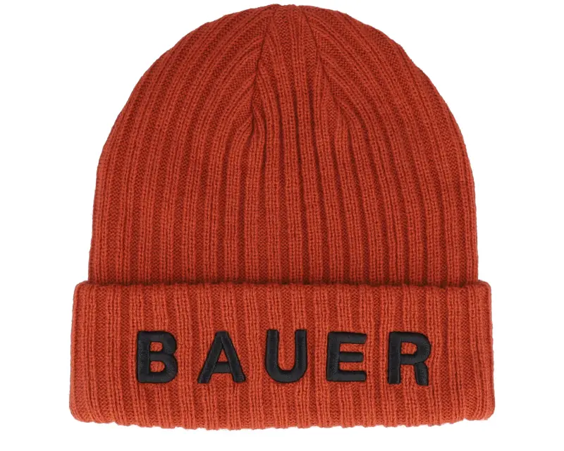 Bauer Ribbed Toque Fire Red Cuff online