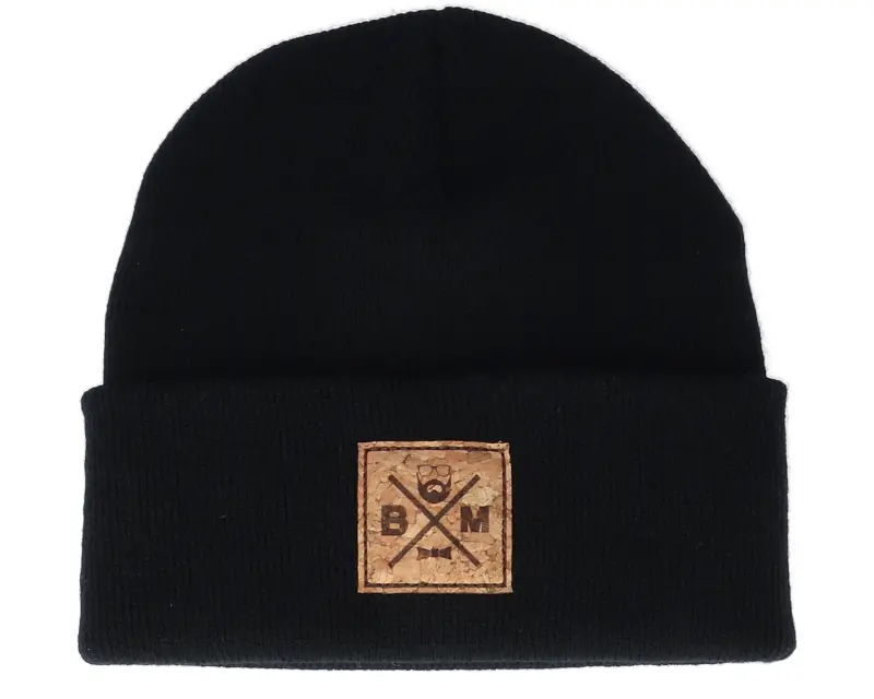 Bearded Man Bm Cross Patch Black Beanie online