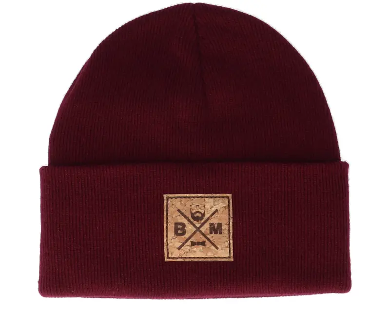 Bearded Man Bm Cross Patch Burgundy Beanie online