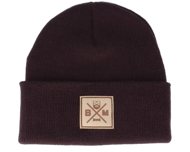 Bearded Man Bm Cross Patch Plum Beanie online