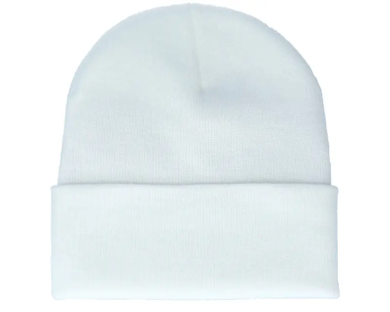 Bearded Man Bm Cross Patch White Beanie online