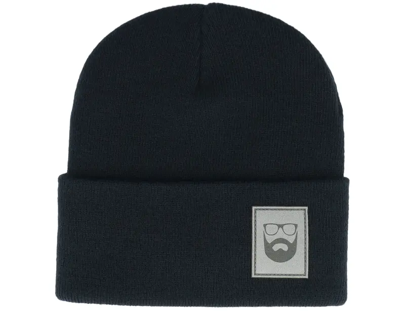 Bearded Man Logo Patch Navy Beanie online