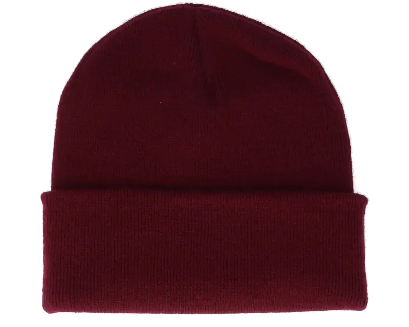 Bearded Man Old English B Patch Burgundy Beanie online