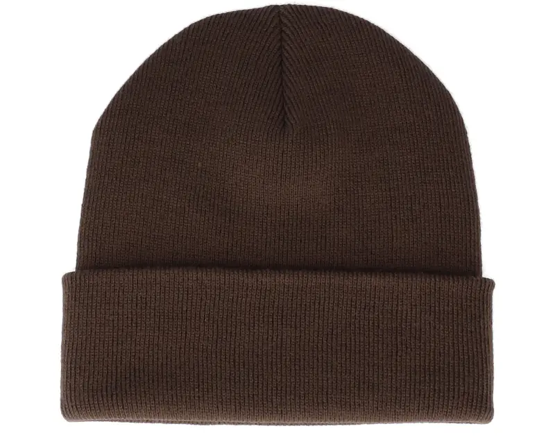 Bearded Man Old English B Patch Chocolate Brown Beanie online
