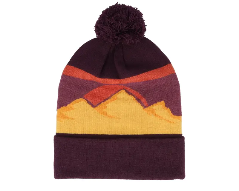 Beechfield Desert Mountain Peaks Purple/Yellow Pom online