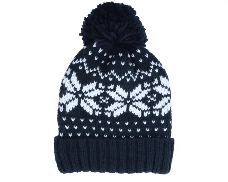 Beechfield Fair Isle Snowstar® Beanie French Navy/White Pom online