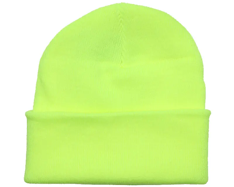 Beechfield Fluorescent Yellow Cuff Blank Beanie online