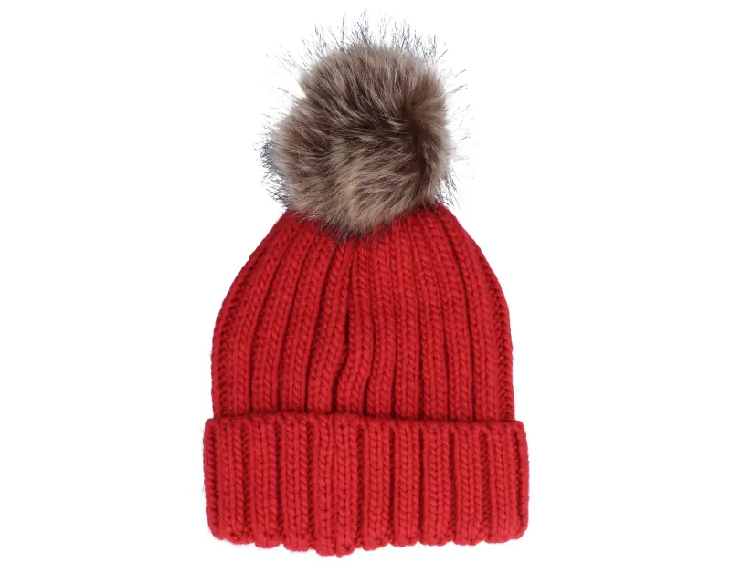 Beechfield Fur Chunky Beanie Classic Red Pop online