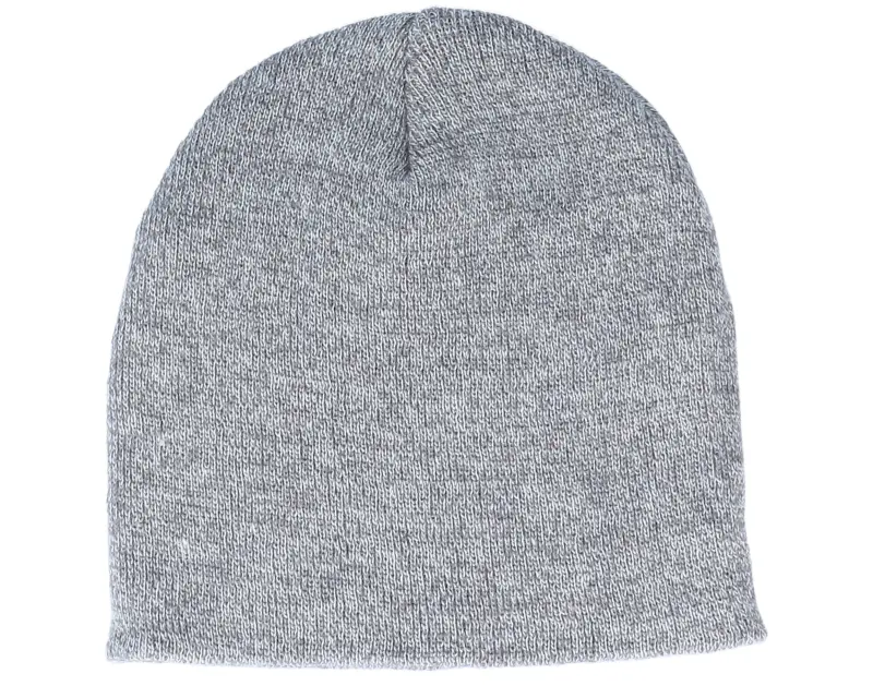 Beechfield Heather Grey Traditional Blank Beanie online