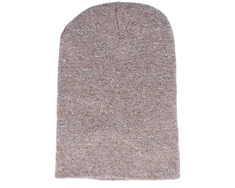 Beechfield Heather Oatmeal Long Blank Beanie online