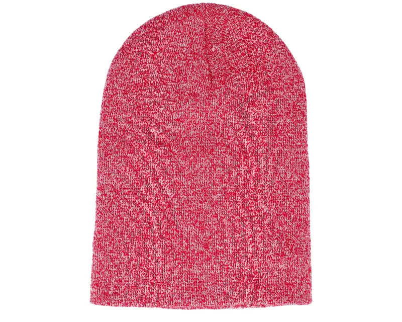 Beechfield Heather Red Long Blank Beanie online