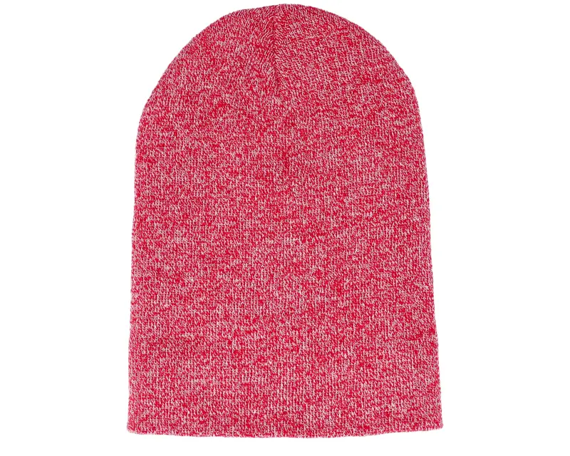 Beechfield Heather Red Long Blank Beanie online