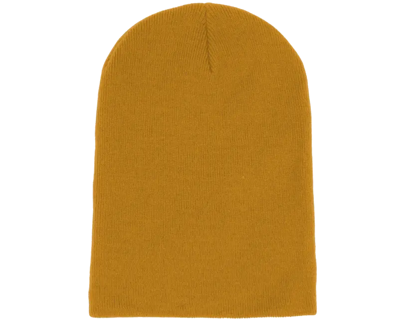Beechfield Mustard Long Blank Beanie online