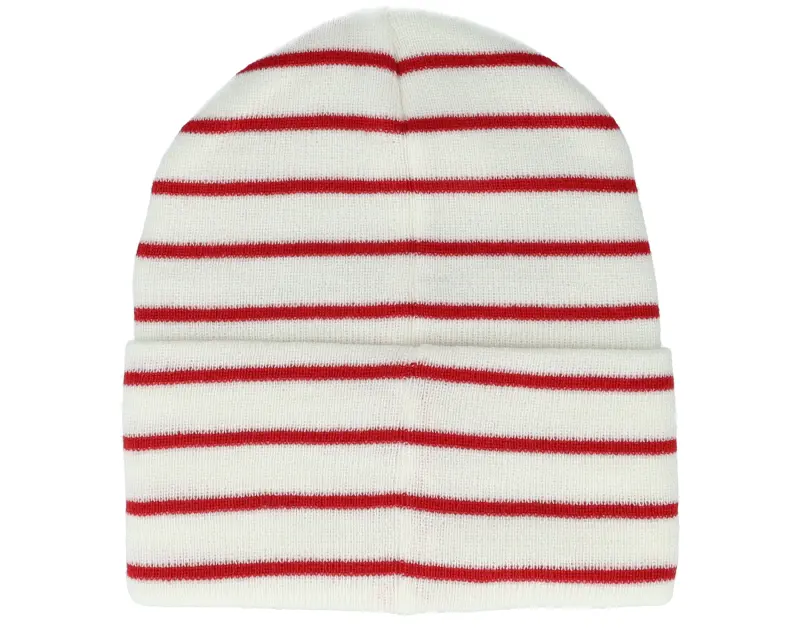 Beechfield Soft White/Classic Red Deep Striped Cuff online
