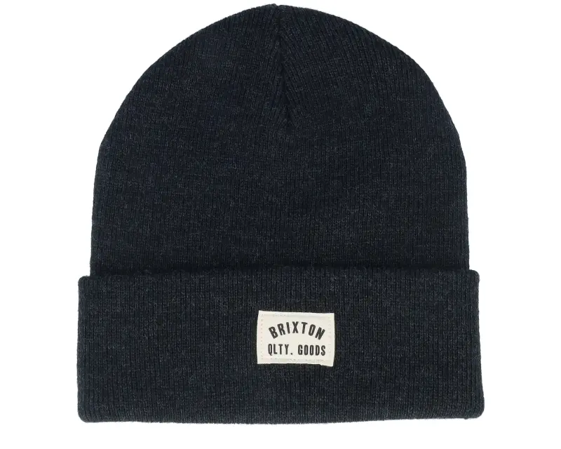 Brixton Woodburn Watch Cap Beanie Washed Black Cuff online
