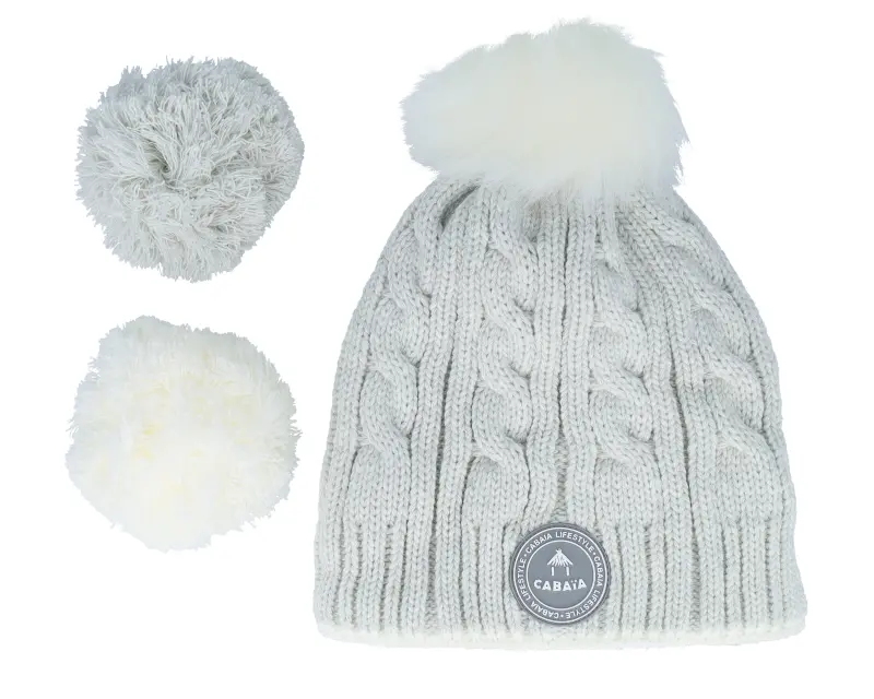 Cabaïa Creamy Gin Light Grey Pom online