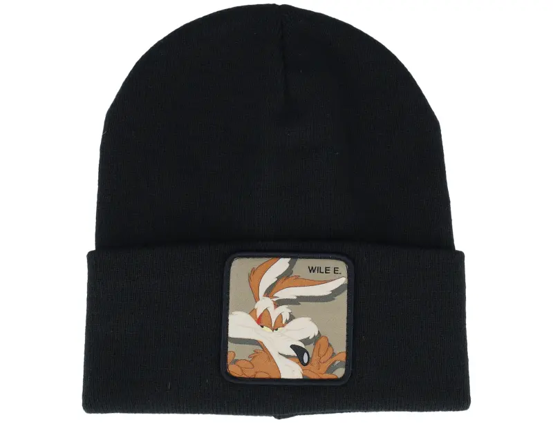 Capslab Looney Tunes Wile E Coyote Beanie Black Cuff online