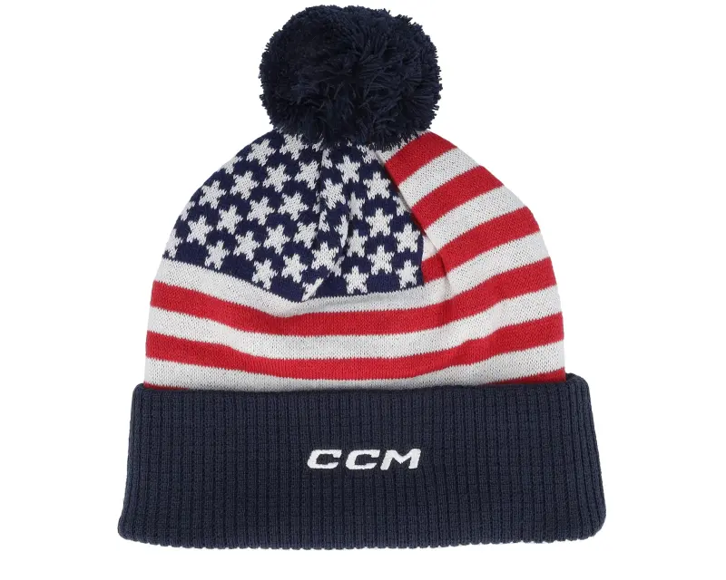 CCM USA Flag Team Knit Navy Pom online