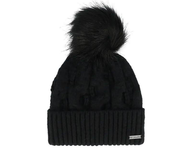 Columbia Boundless Days Cable Knit Beanie Black Pom online