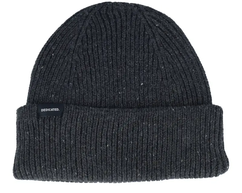 Dedicated Beanie Hemavan Wool Dark Grey Melange Cuff online