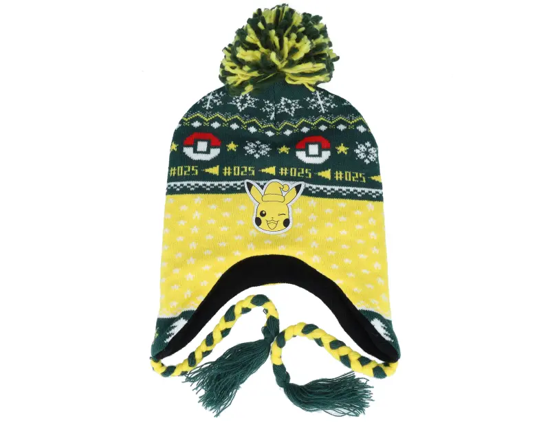 Difuzed Pokémon Sherpa Beanie Green/Yellow Pom online