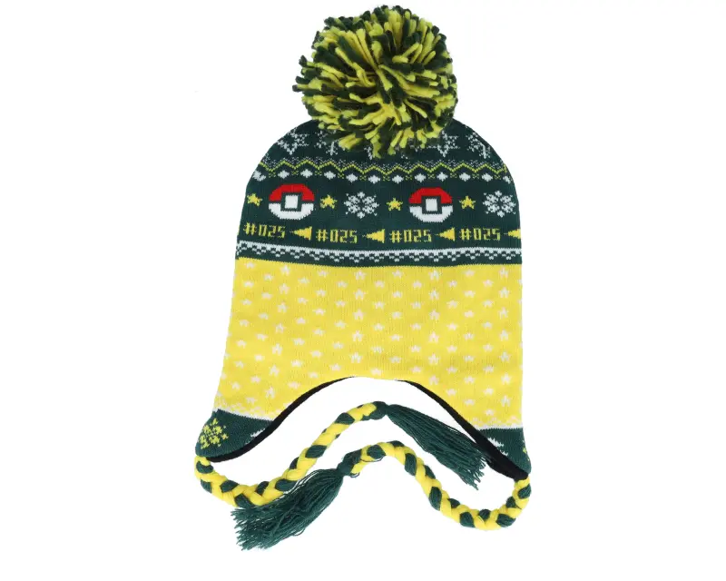 Difuzed Pokémon Sherpa Beanie Green/Yellow Pom online