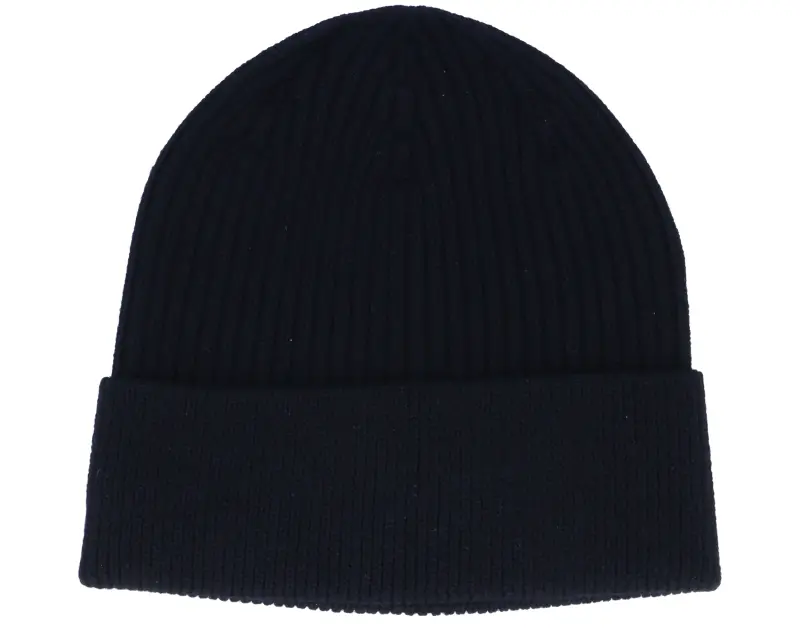Djinns Basic Beanie Merino Fine Rib Black Cuff online