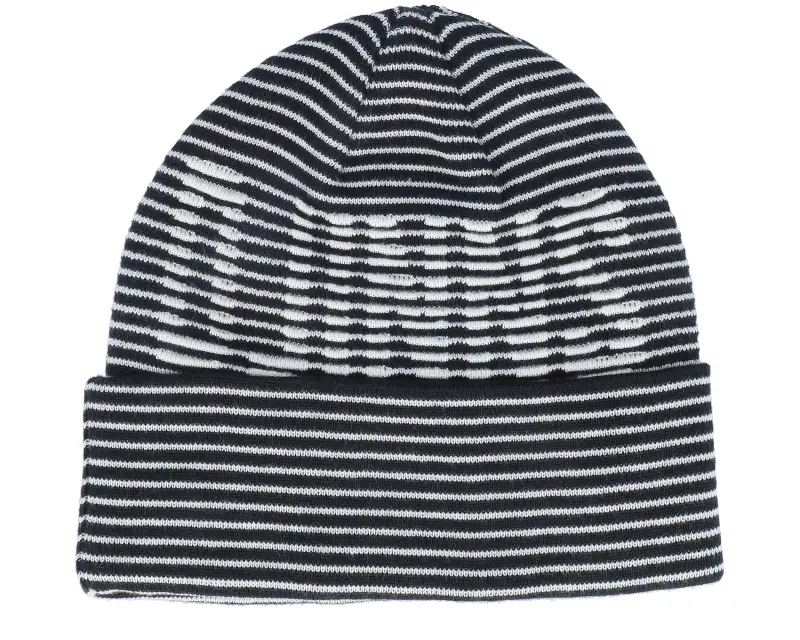 Djinns Basic Beanie Stripeshadow Black/White Cuff online