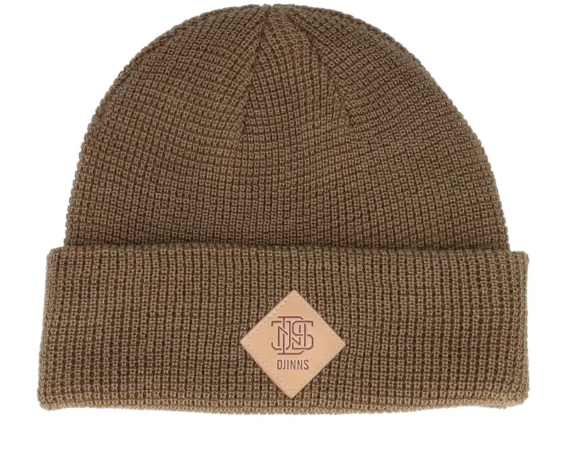 Djinns Basic Beanie Waffle Waffle Beige Cuff online