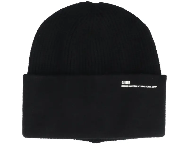 Djinns High Collar Beanie Rubber Rib-Black Cuff online