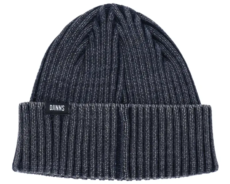 Djinns Medi Washed Twill Black Short Beanie online