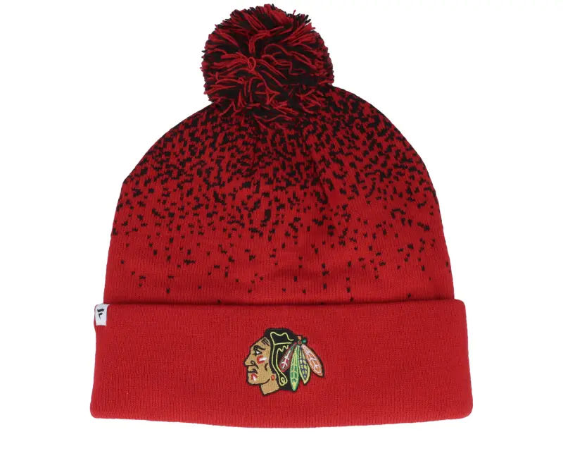 Fanatics Chicago Blackhawks Iconic Gradiant Beanie Athl Red Pom online