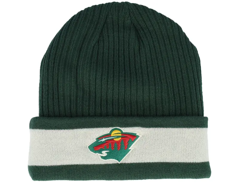 Fanatics Minnesota Wild Beanie Cuff Dark Green/Natural Cuff online