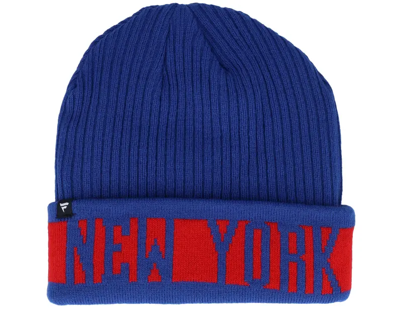 Fanatics New York Rangers Beanie Deep Royal/Red Cuff online