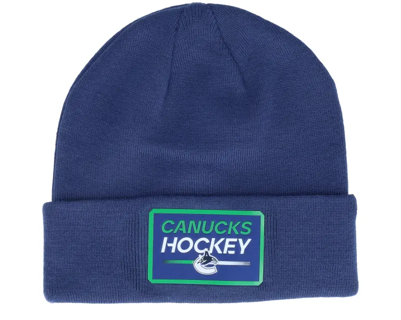 Fanatics Vancouver Canucks Authentic Pro Prime Beanie Blue Cobalt Cuff online