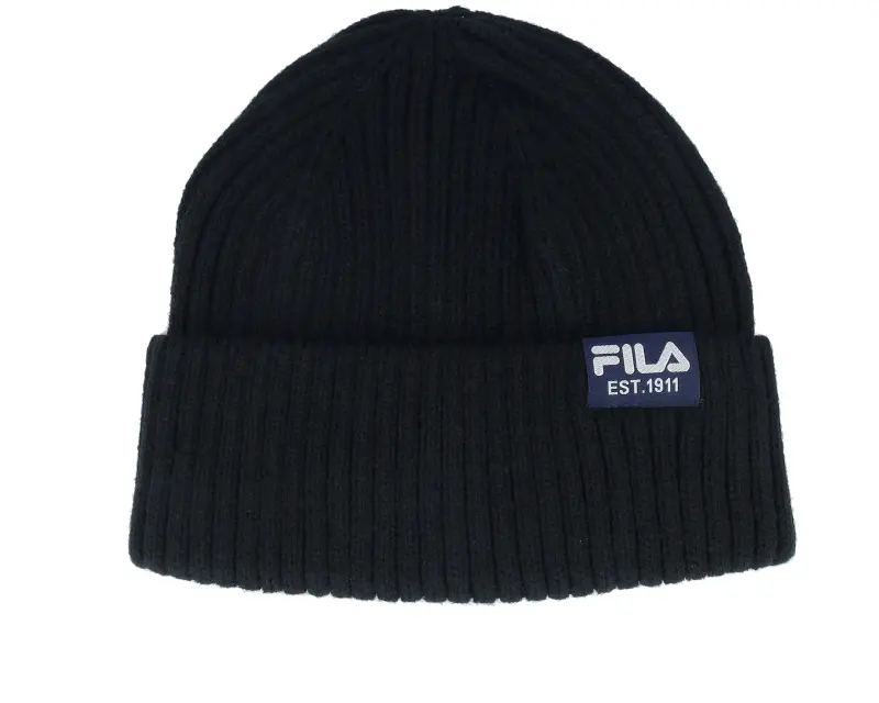 Fila Butte Fisherman Beanie With Flag Logo Black Cuff online